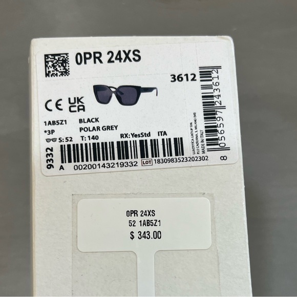 NEW Prada Oversized Square Sunglasses - Black - Picture 9 of 14